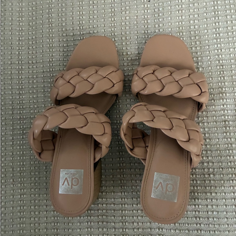 DV by Dolce Vita Women's Beige Braided Sandals